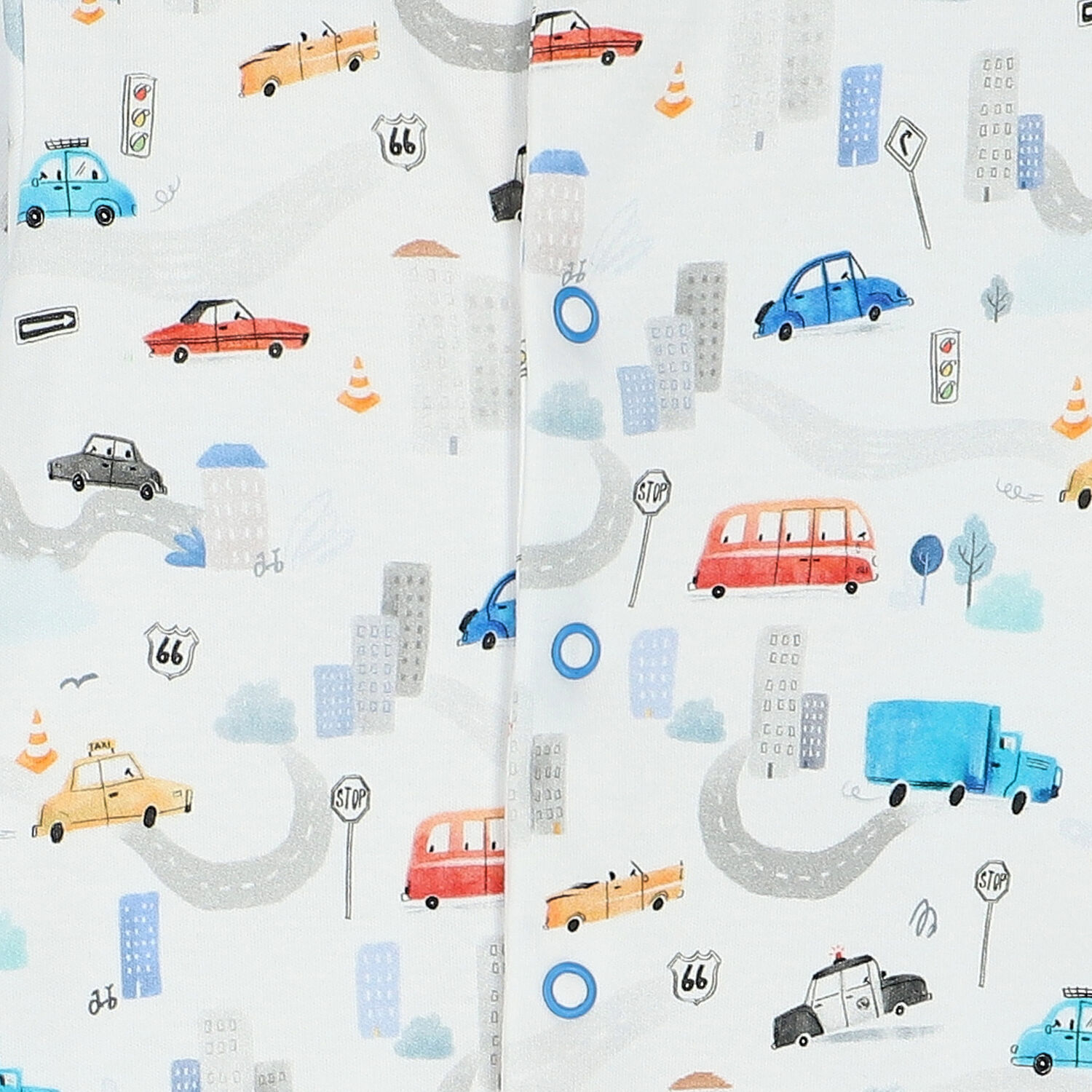 طقم أولاد أفرول بطبعة باللون الأبيض, 1, hi-res